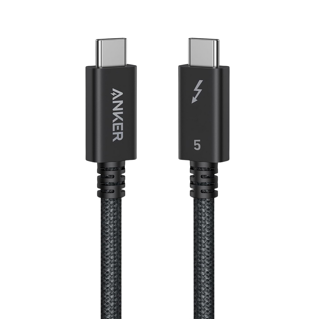 Anker Thunderbolt 5 cable with dual connectors for fast charging