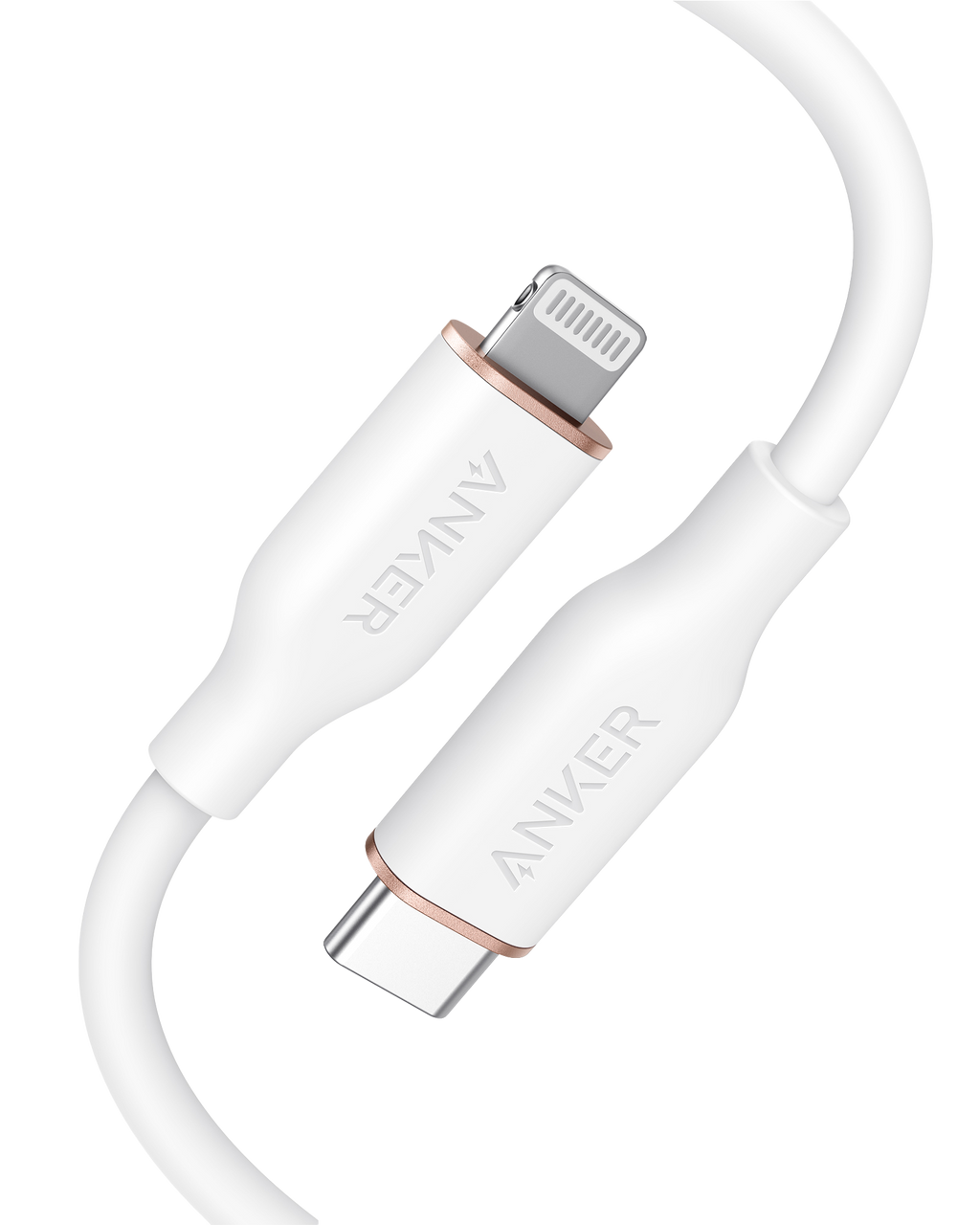 Anker white cable with Type-C for charging and syncing