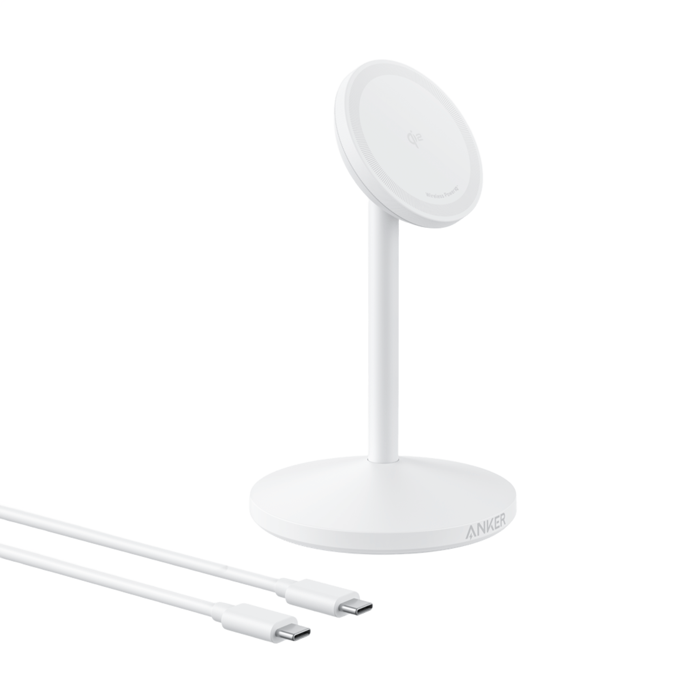 Anker with magnetic charging stand for wireless charging